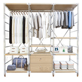 DIDSIS  Adjustable Metal Frame Home Storage Rack 5-Layer Multi-Level Shelf for Garage Shelving Stacking Racks
