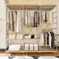 STEELFURNY Free Standing 3/4/5Layer Knock Down Steel Multi-Level Clothes Rack Stacking Storage Wardrobe Shelf