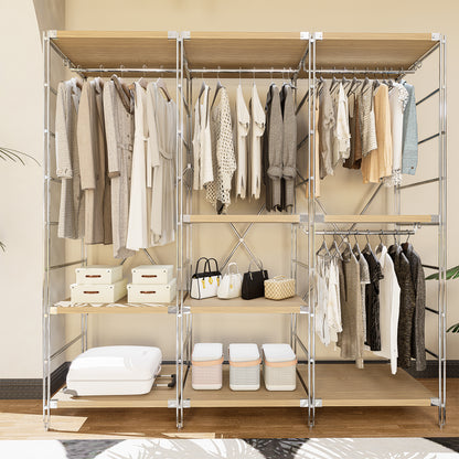 STEELFURNY Adjustable Metal Frame Home Storage Rack 5-Layer Multi-Level Shelf for Garage Shelving Stacking Racks