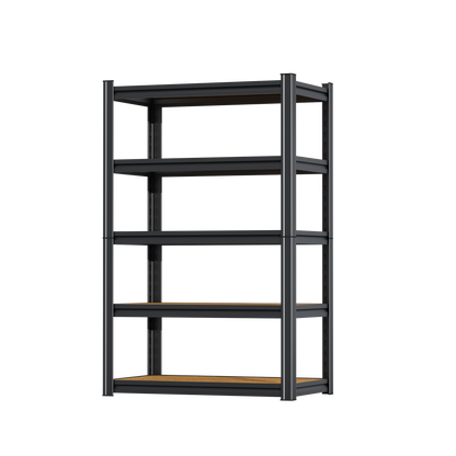 STEELFURNY Heavy Duty Garage Shelving, 5-Tier Adjustable Metal Storage Shelves, Utility Steel Storage Rack