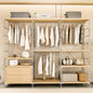 STEELFURNY Modern Portable Wooden Closet Wardrobe Furniture for Bedroom Living Room and Bathroom Display Rack Design