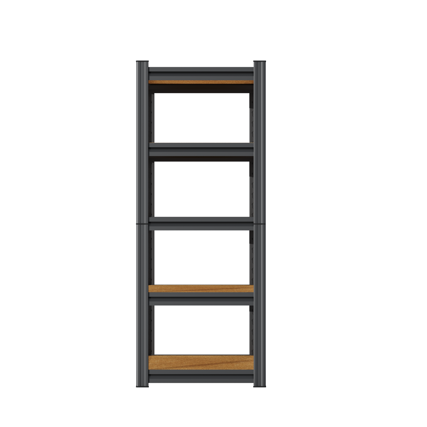 STEELFURNY 71.2" H Garage Shelving Heavy Duty Storage Shelves with wooden layers