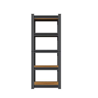 STEELFURNY 71.2" H Garage Shelving Heavy Duty Storage Shelves with wooden layers