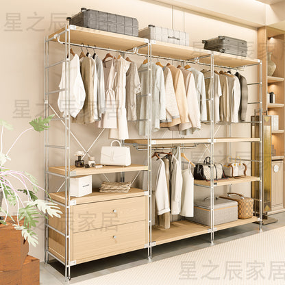 STEELFURNY Storage 5-Layer Cold Rolled Steel Selective Pallet Rack Display Rack Shelves Multi-Level Iron for Bedroom Home Use