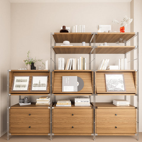 DIDSIS  Adjustable Metal Frame Home Storage Rack 5-Layer Multi-Level Shelf for Garage Shelving Stacking Racks
