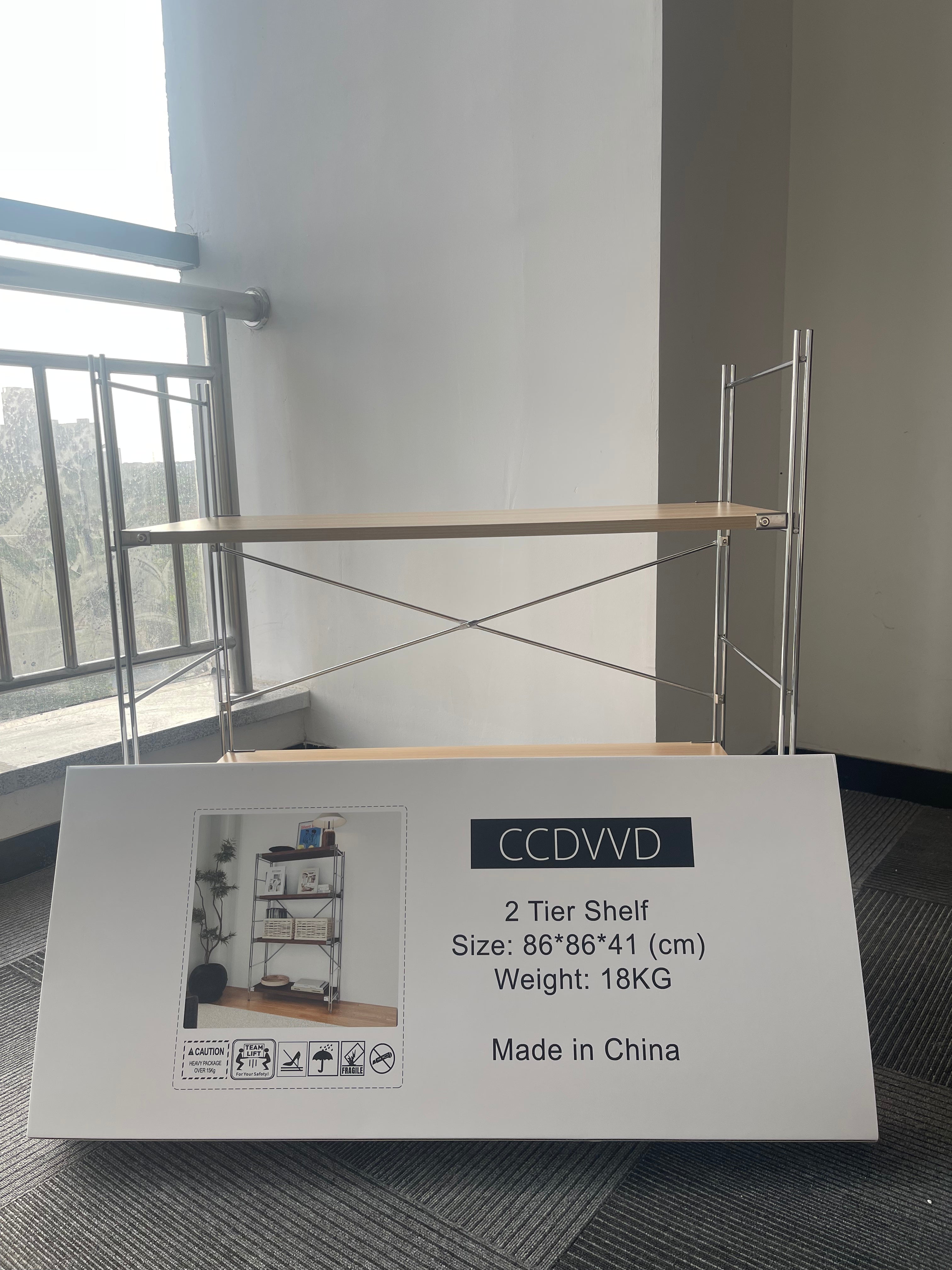 CCDVVD Heavy-Duty 5-Layer Steel Metal Shelf Multi-Level Iron Storage Rack for Home Garage or Warehouse Use